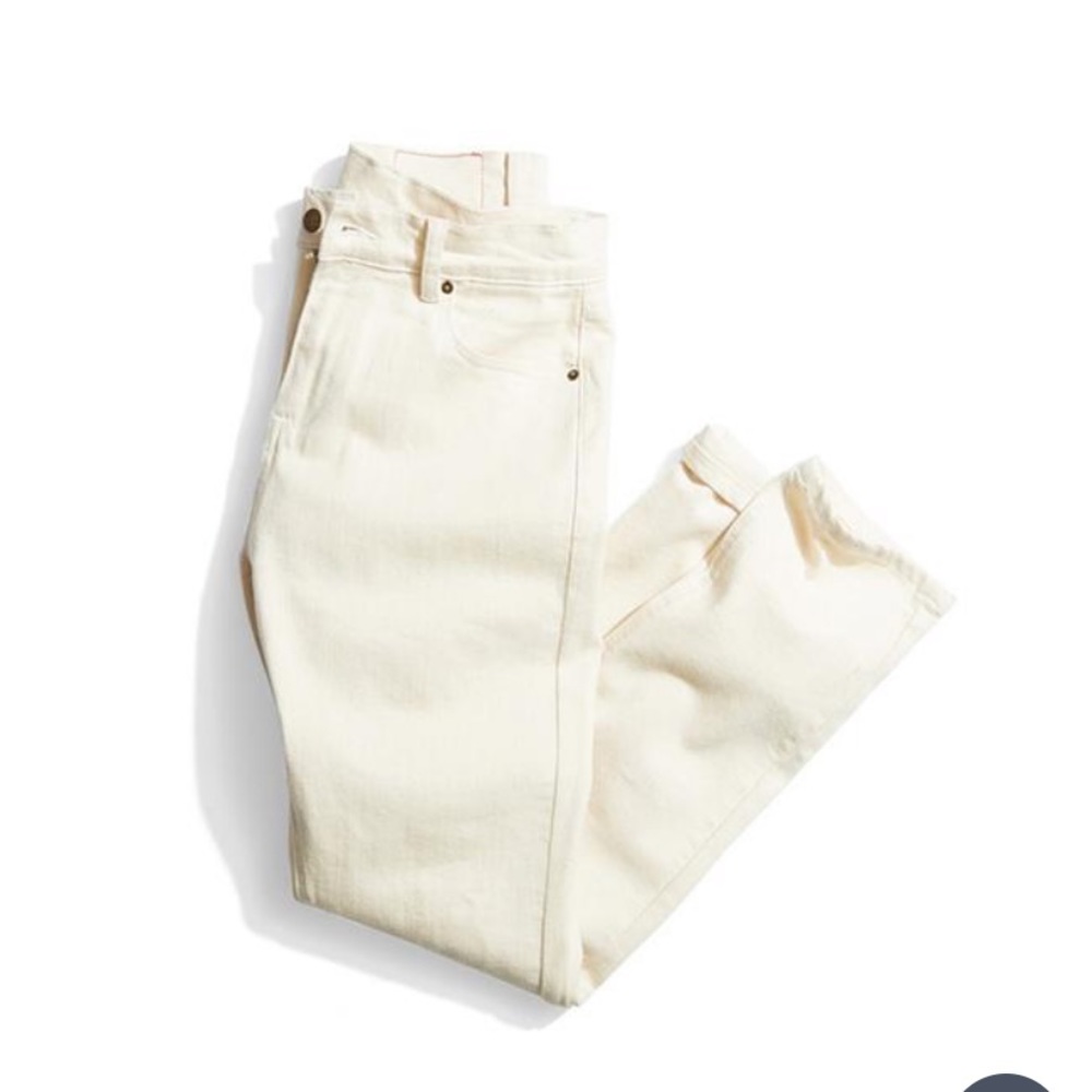Marine Layer Slim 5 Pocket Pant in Natural